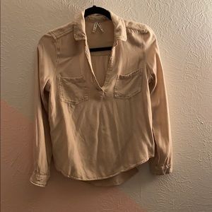 Mudd flanel long sleeve blouse